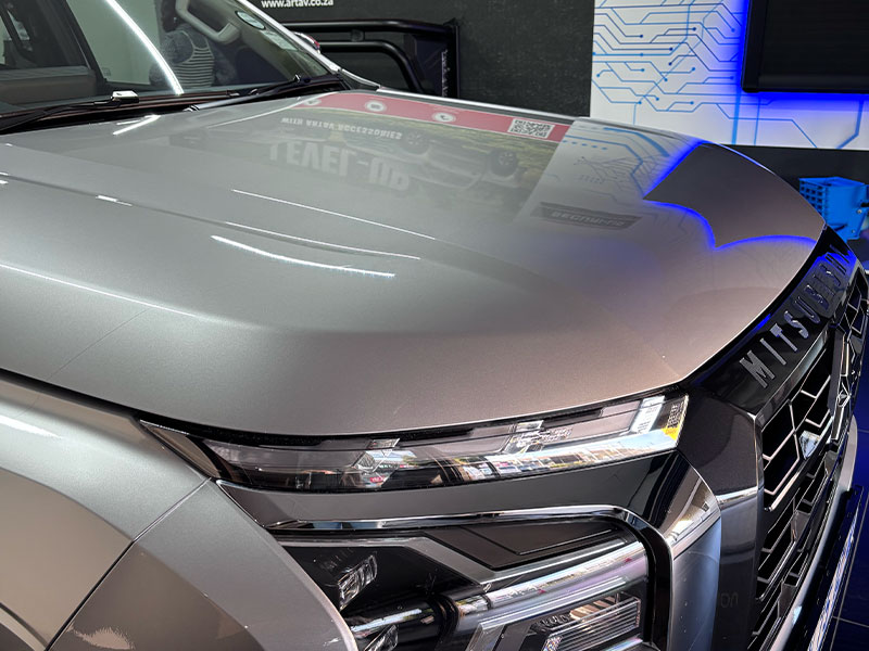 Apex paint protection film on a Mitsubishi Pajero Sport